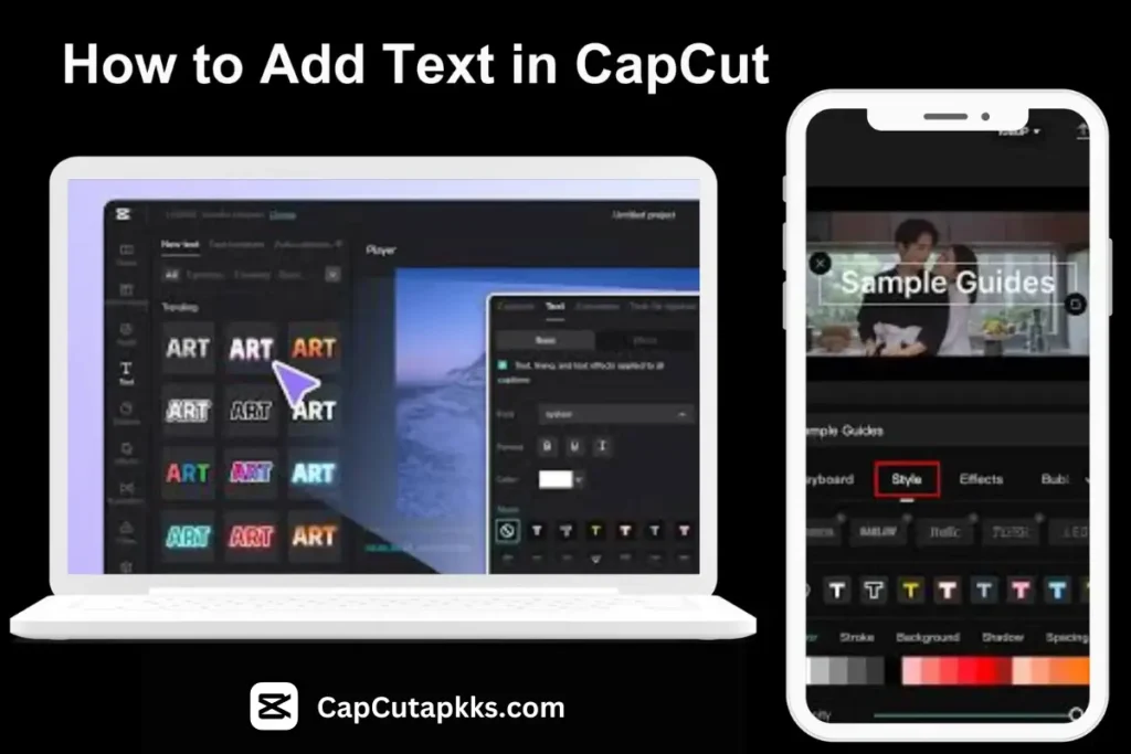 Add Text in CapCut